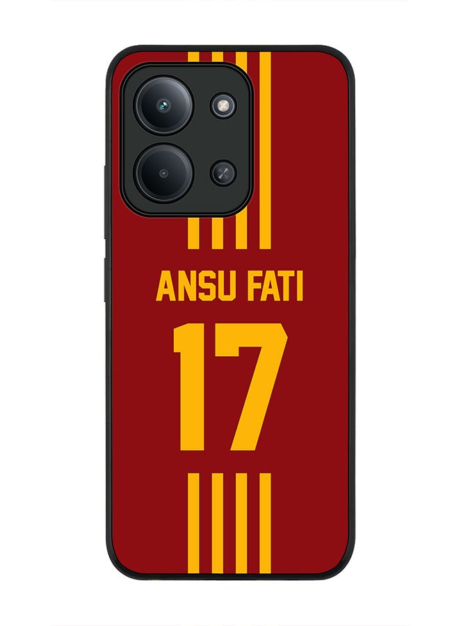 For Xiaomi Poco C85 4G Case,Slim fit Camera Protection, Shockproof Thin Phone cover  - Football - Spain ,  Ansu Fati
